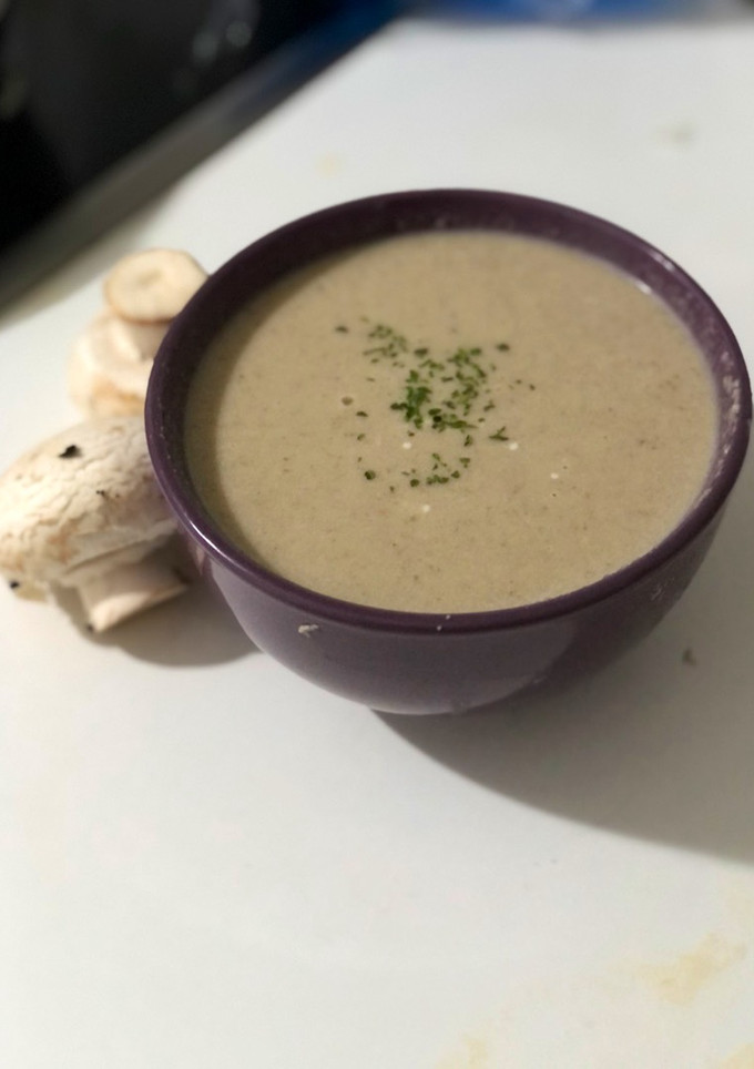 Una foto de Crema de champiñón