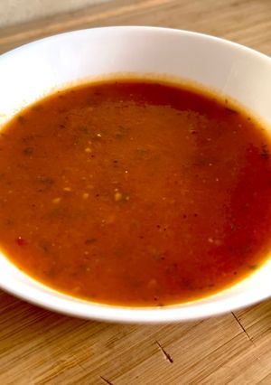 A picture of Tomato Basil Soup.