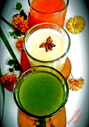 हेल्दी तिरंगा ड्रिंक (healthy tiranga drink recipe in Hindi) रेसिपी मुख्य फोटो