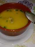 Sopa de mandioquinha com frango