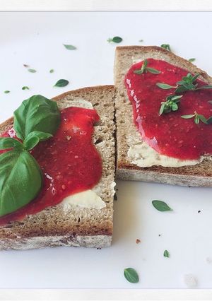 Nyers eperlekvár recept fotója