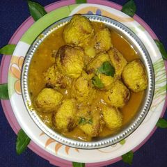 A picture of Soya chunk Gravy.