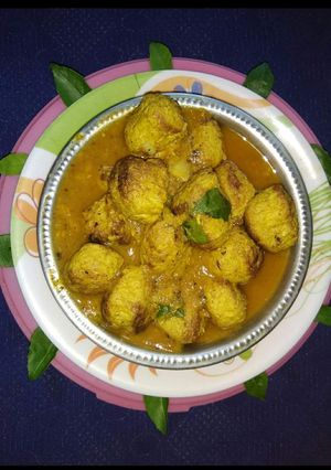 A picture of Soya chunk Gravy.