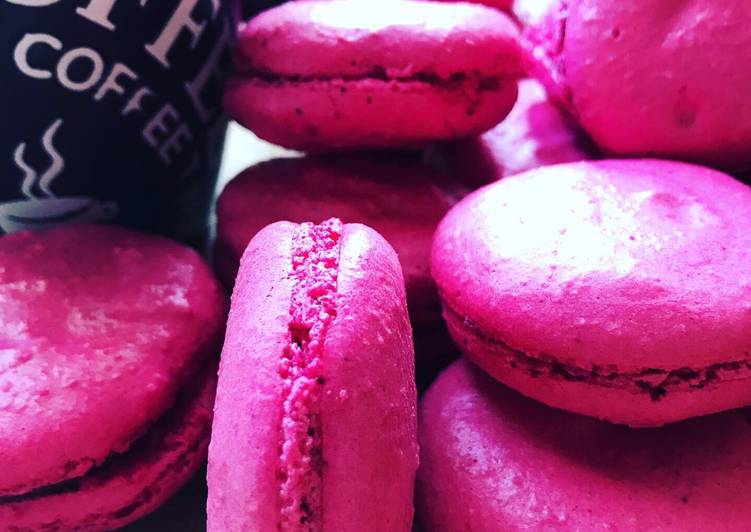 Recette: Macarons framboises