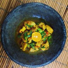 A picture of Spicy and Sour Chicken "Ayam Asam Pedas".