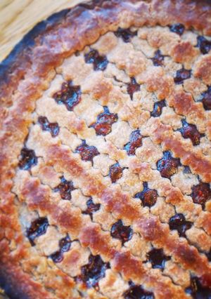 A picture of Linzertorte (Austrian Jam & Nut Tart).