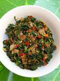 Steamed vegetable (African spinach)