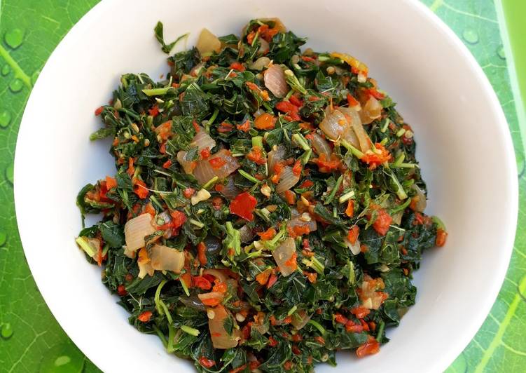 Steamed vegetable (African spinach)