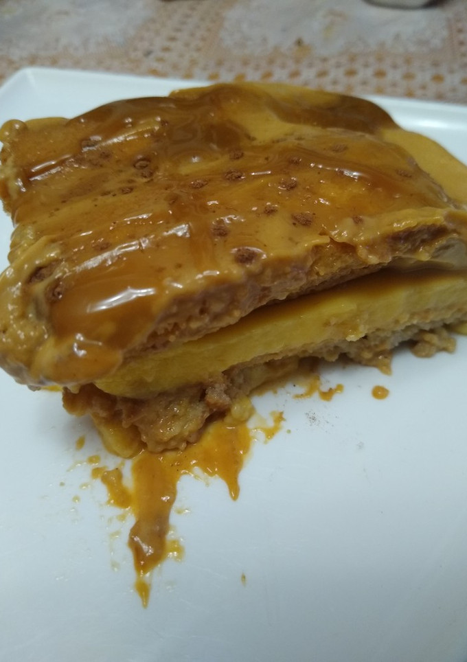 Una foto de Postre de vainilla y crema de dulce de leche