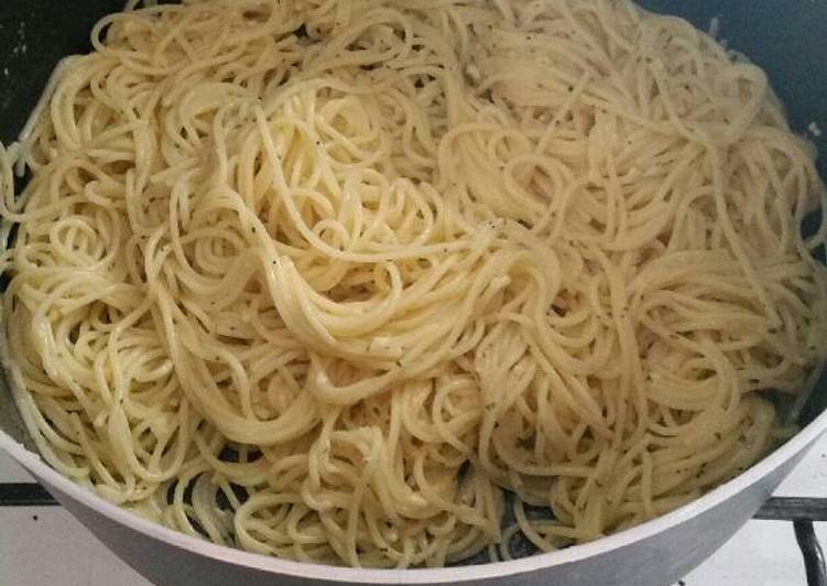 Steps to Prepare Quick Parmesan Buttered Noodles