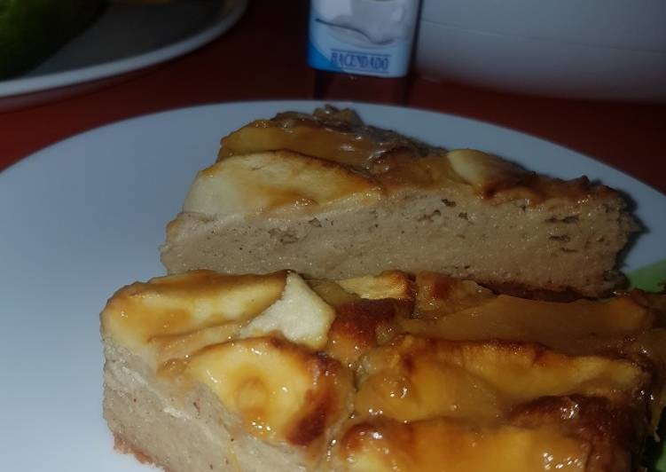 Tarta de manzana fit