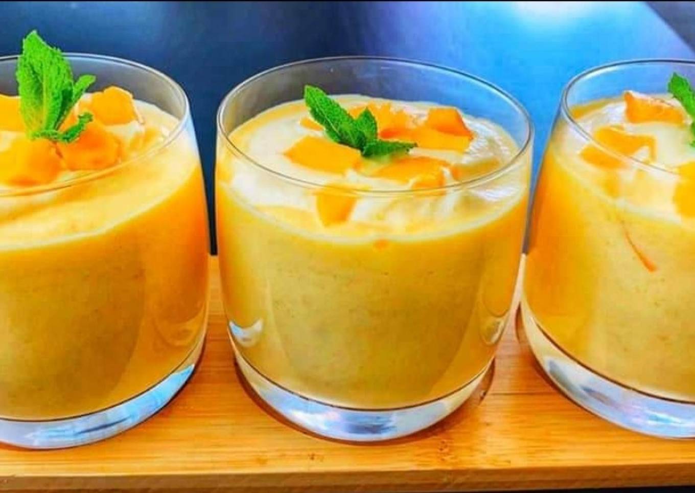Mango custard