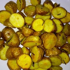 Pan fried baby jacket potatoes #authormarathon A picture of Pan fried baby jacket potatoes #authormarathon.