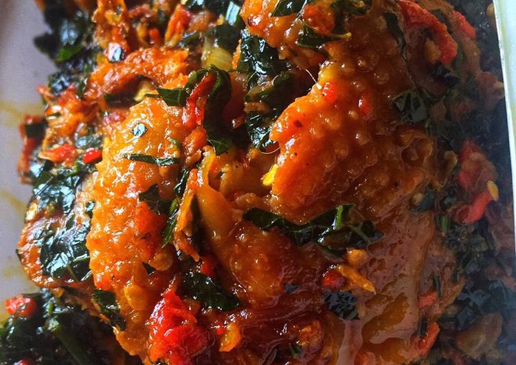 Recipe of Homemade Ettas native chicken stew with ugu leaf