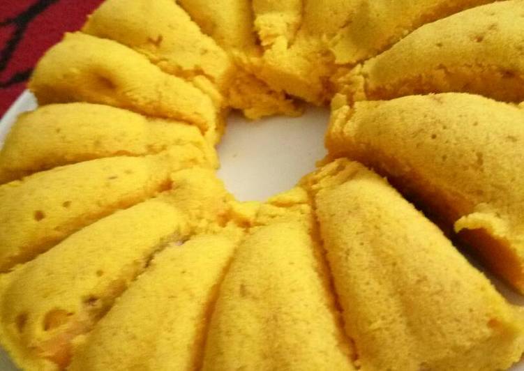 Resep: Bolu kukus labu kuning (pumpkin steamed cake)