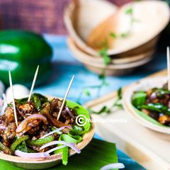 A picture of Mushroom Pepper Fry |Mushroom Pepper Dry |Street Style Mushroom.