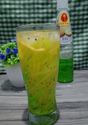 Foto resep Es Melon Selasih