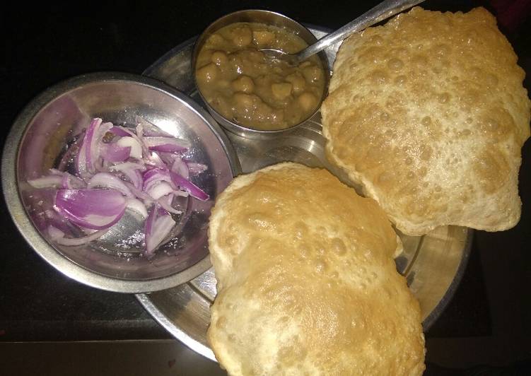 Simple Way to Make Quick Chole bhature..