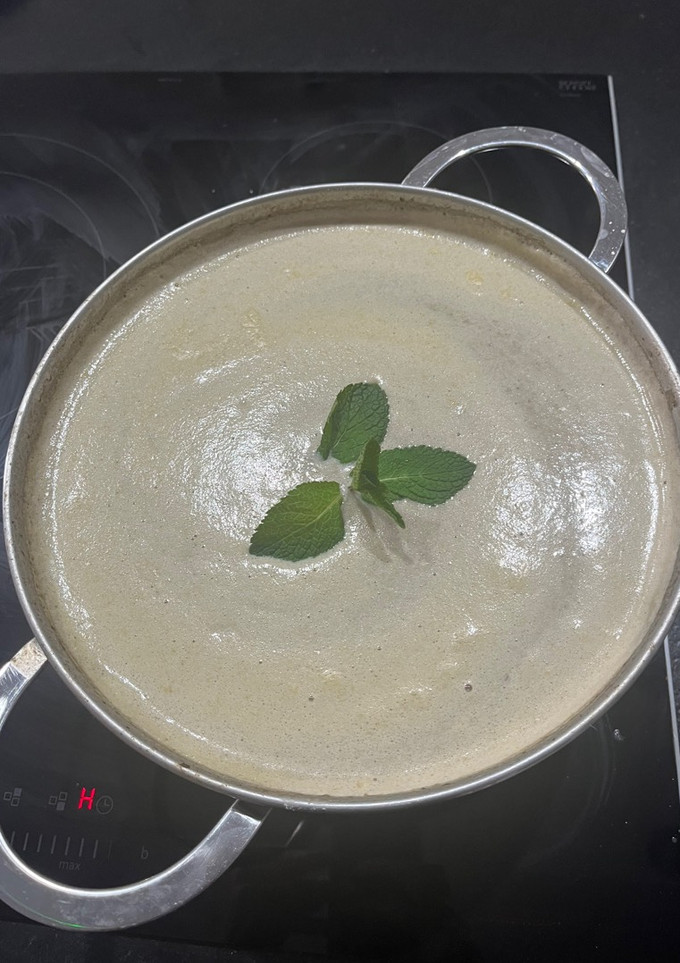 Una foto de Crema de champiñones. Receta de Raimundo