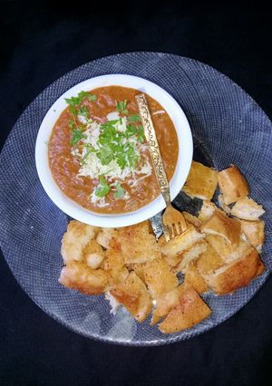A picture of Pav Bhaji Fondue.