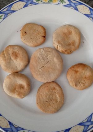 Una foto de Galletas con dos ingredientes, proteica, sin azúcares rápida