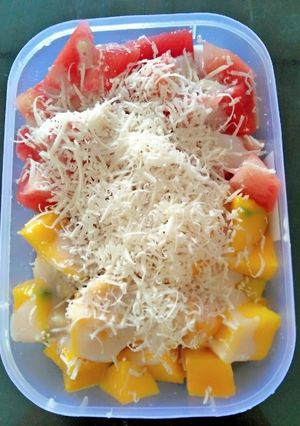 Foto resep Salad buah simple