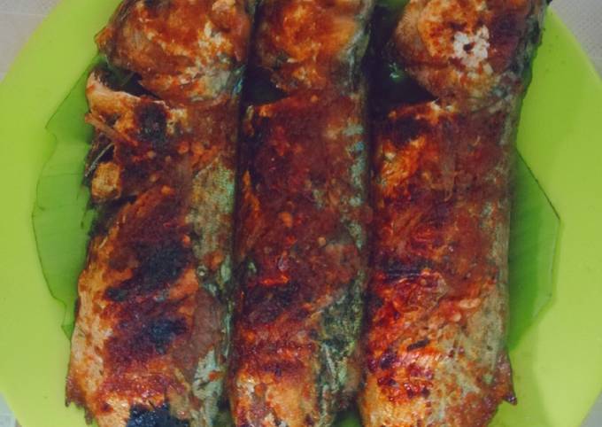 Ikan peda bakar teflon