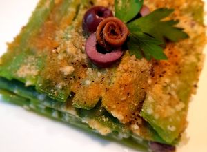 Foto di Sformato di taccole alle acciughe e olive