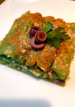 Foto di Sformato di taccole alle acciughe e olive