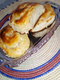 A picture of Coconut swirl bread.