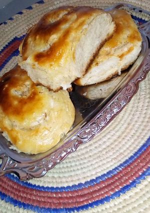 A picture of Coconut swirl bread.