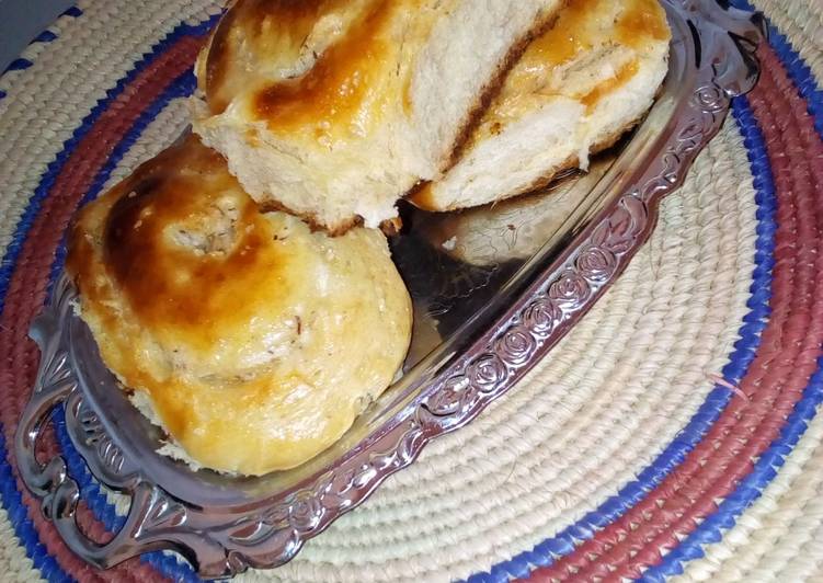 Coconut swirl bread