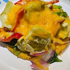 A picture of Artichoke Tostadas.