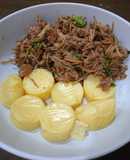 เต้าหู้ไข่,เห็ดเข็มทอง,หมูสับ - คีโต