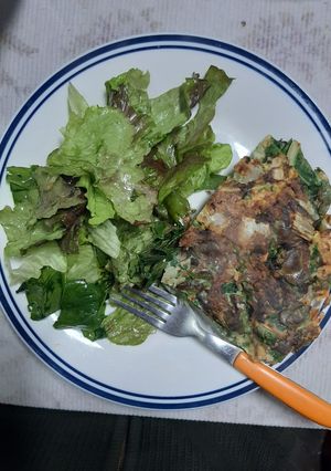 Una foto de Tortilla de Acelga y zanahoria