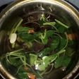 Sayur bayam jamur