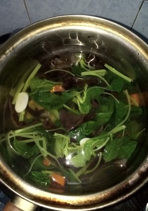 Foto resep Sayur bayam jamur