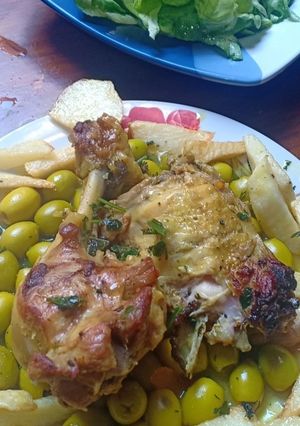 صورة لوصفة طاجين زيتون بالدجاج
