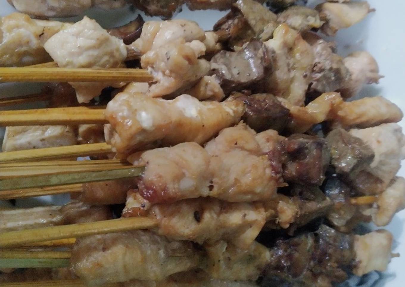 Sate ayam goreng