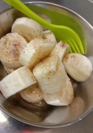 A picture of Banana Chaat.