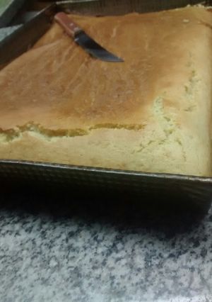 Una foto de Bizcochuelo de vainilla