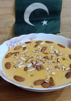 A picture of Mango custard.