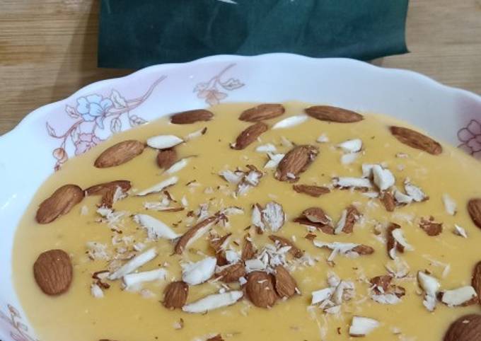 Mango custard