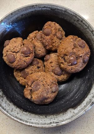 Una foto de Galletas de chocolate y trocitos de chocolate
