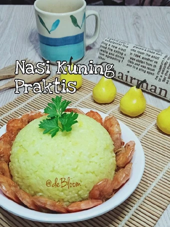 Langkah Gampang Membikin Resep  783. Nasi Kuning Magic Com Praktis yang Menggugah Selera, Enak Banget