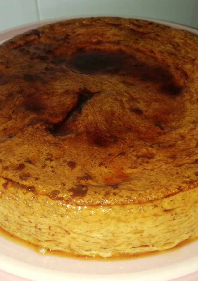 Una foto de Flan al microondas