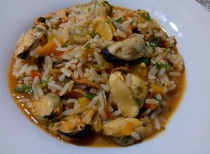 Una foto de Guiso de Arroz con Mejillones