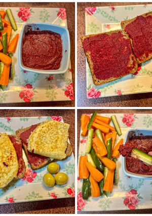 A picture of Beet Hummus Dip.