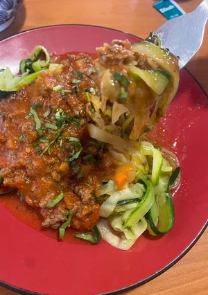 Una foto de Espagueti de zapallo italiano 🍝