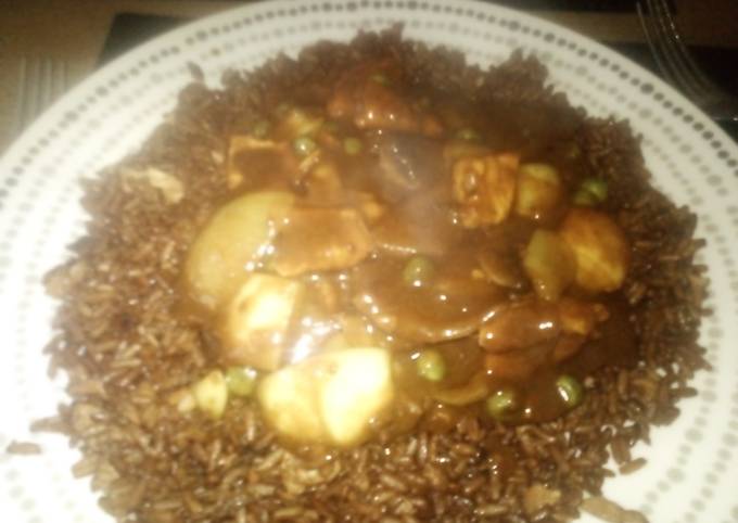 Chicken Curry with Egg Fried Rice